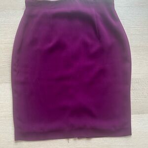 Amanda Smith Rich Plum Pencil Skirt